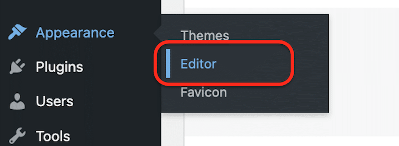 Open the Site Editor 